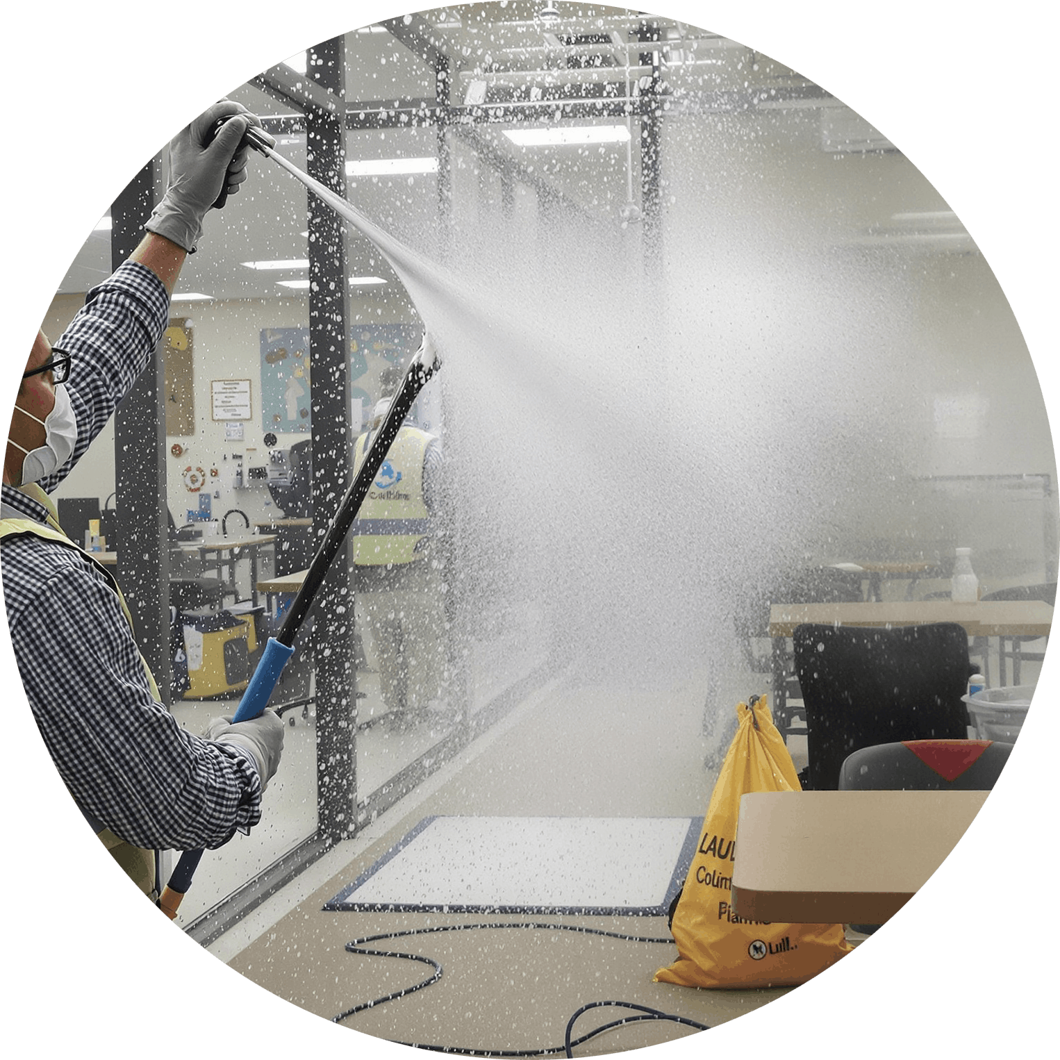 Higher Education Cleaning-min Commercial window cleaning in office building